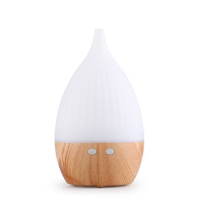 Humidificateur à ultrasons 2022 Bureau 5V Portable USB Diffuseur d'huile essentielle à grains de bois 160ml avec lumière LED