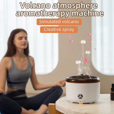 12W Noir Blanc Couleur 3D Flamme 2.0 Ultrasons Volcan Diffuseur d'Arôme Humidificateur 2023