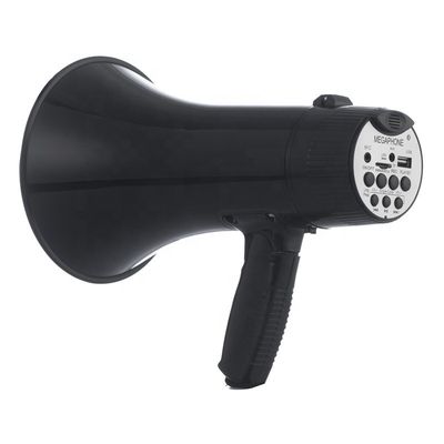 Mégaphone pliable avec microphone détachable et USB/SD/AUX