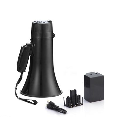 Mégaphone pliable avec microphone détachable et USB/SD/AUX