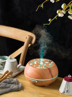 Humidificateur de grains de bois 2022 Diffuseur d'huile aromatique à grande capacité et style vintage
