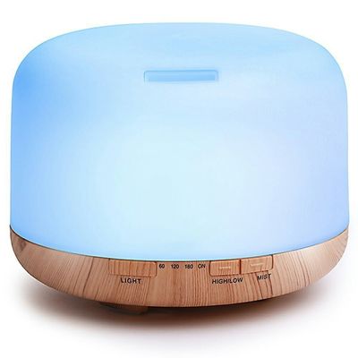 NO Diffuseur d'arôme d'huile essentielle Asakuki 12W 500ml contrôlé par application avec télécommande