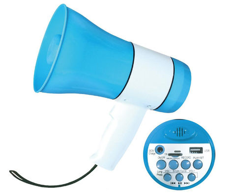 619U BT Mégaphone portable sans fil Bluetooth avec support USB et microphone intégré