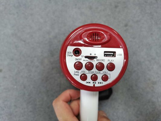 619U BT Mégaphone portable sans fil Bluetooth avec support USB et microphone intégré