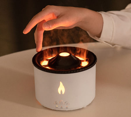 Arôme et humidification ménagers avec diffuseur de feu volcanique à huile essentielle à flamme 3D