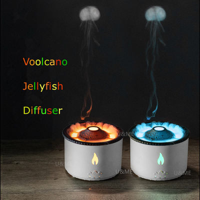 Puissance de 12W 2023 Amaz 24V Vaporisateur de volcan à ultrasons Diffuseur d'arôme Humidificateur 3D Flamme