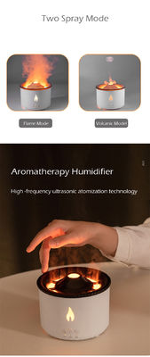 Puissance de 12W 2023 Amaz 24V Vaporisateur de volcan à ultrasons Diffuseur d'arôme Humidificateur 3D Flamme