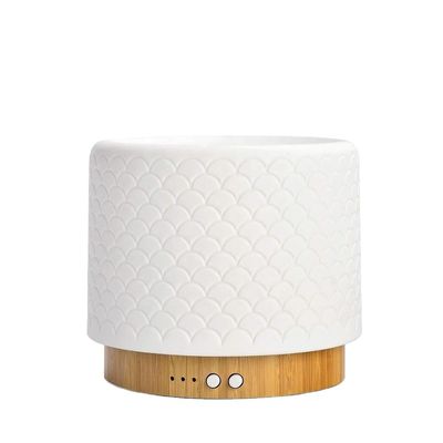 Diffuseur électronique à ultrasons en bambou et en céramique de 280 ml pour une expérience d'arôme naturel