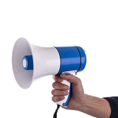Lecteur audio portable 15W Megaphone portable rechargeable avec enregistrement de sirène