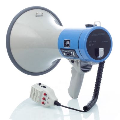 Mégaphone haute puissance à pleine portée audio crossover pour les adresses publiques Alarme de sécurité 50W