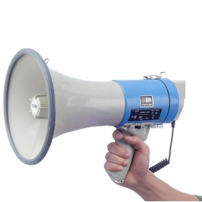 Mégaphone haute puissance à pleine portée audio crossover pour les adresses publiques Alarme de sécurité 50W